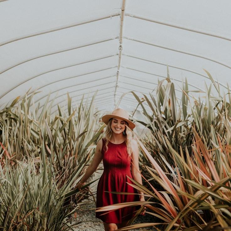 Kaveri Mehta, Lead Design Curator at Orchard Timber Branch, reviewing corporate floral arrangements